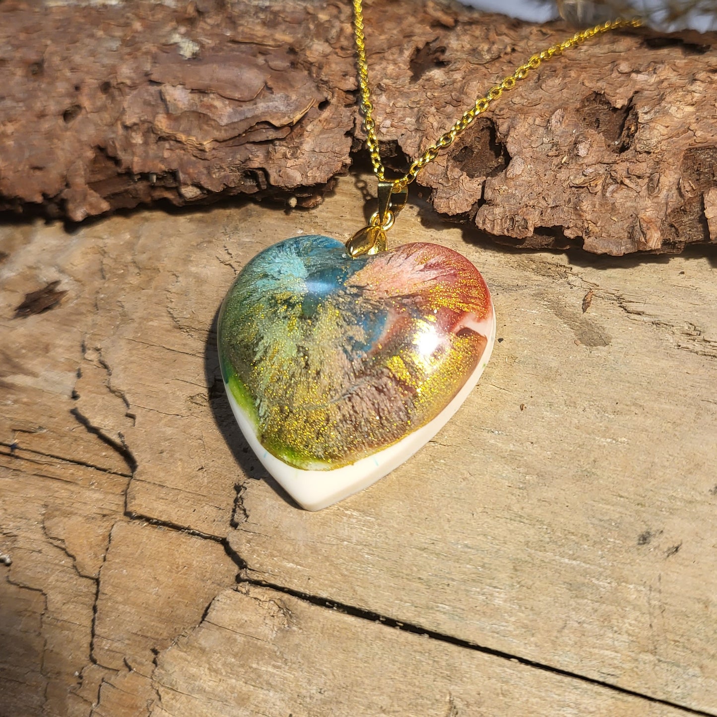 Anhänger in Herzform groß